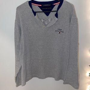 Men’s Medium Tommy Hilfiger Knit Quarter Button Sweatter